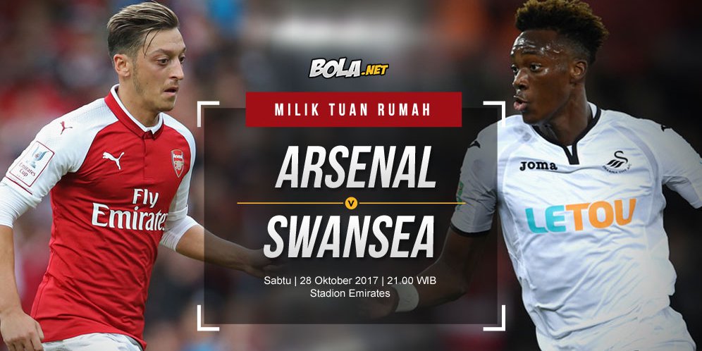 Prediksi Arsenal vs Swansea City 28 Oktober 2017