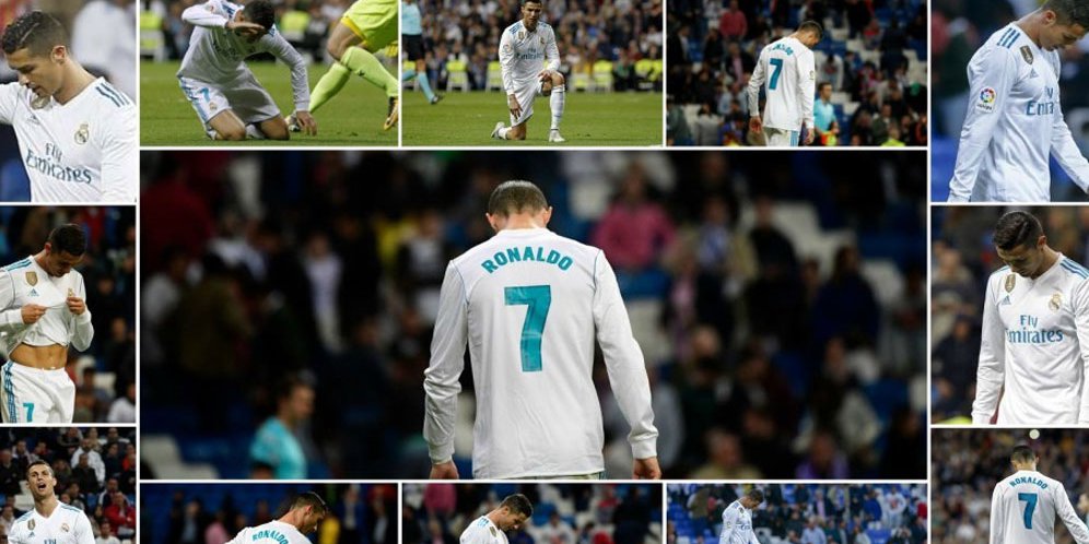 Galeri: Wajah Frustasi Ronaldo di Laga Melawan Eibar