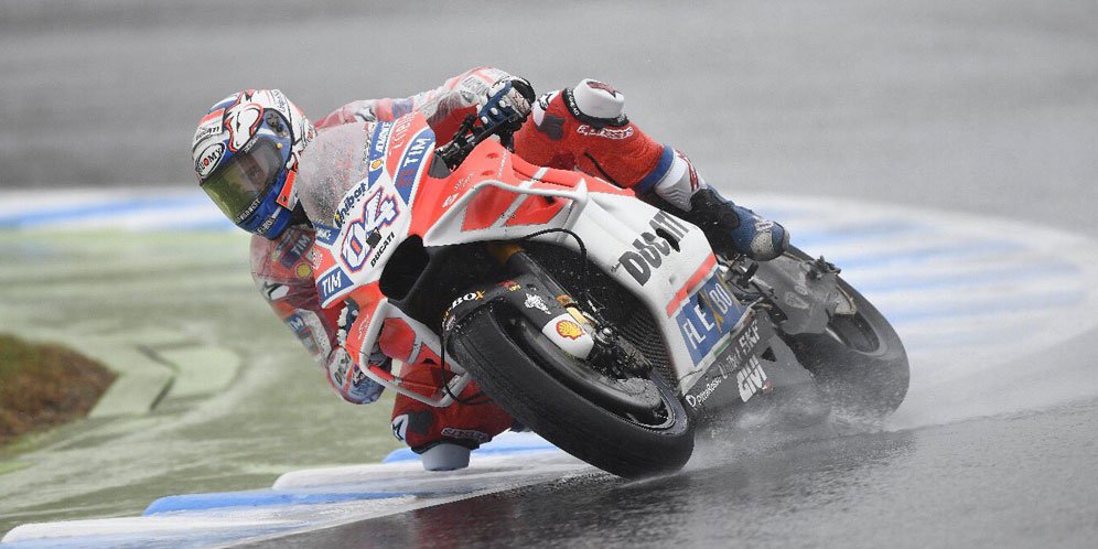 Andrea Dovizioso Puas Kompetitif di Kondisi Hujan