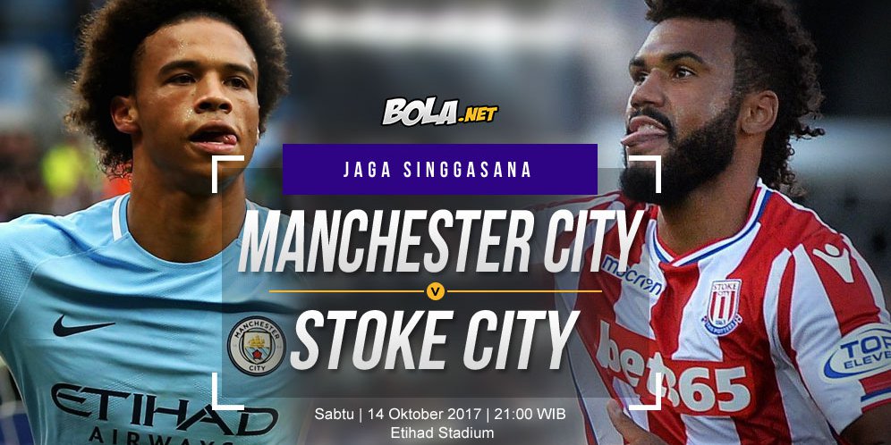 Prediksi Manchester City vs Stoke City 14 Oktober 2017