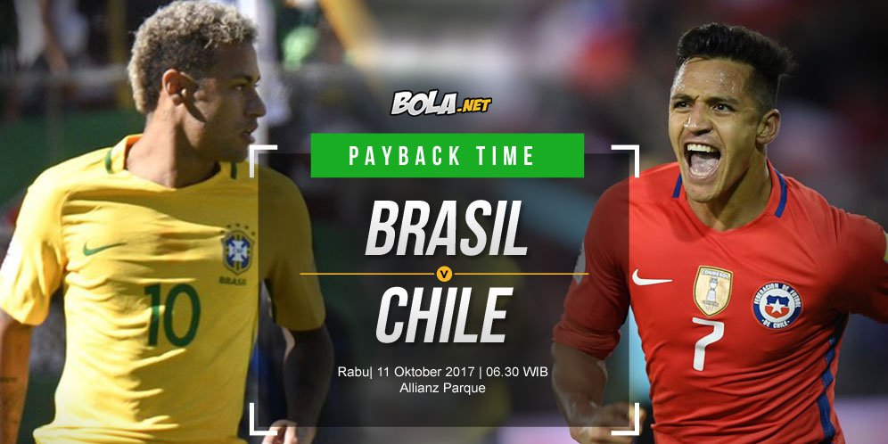 Prediksi Brasil vs Chile 11 Oktober 2017