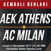 Prediksi AEK Athens vs AC Milan 3 November 2017