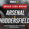 Prediksi Arsenal vs Huddersfield Town 30 November 2017