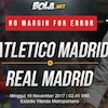 Prediksi Atletico Madrid vs Real Madrid 19 November 2017