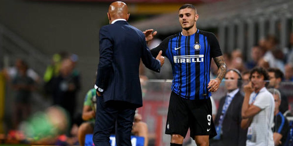Luciano Spalletti dan Mauro Icardi (c) FC Internazionale