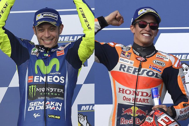 Valentino Rossi dan Marc Marquez (c) YMR/HRC