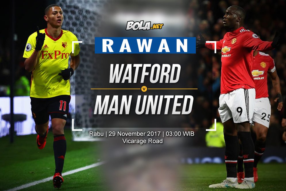 Data dan Fakta Premier League: Watford vs Manchester United