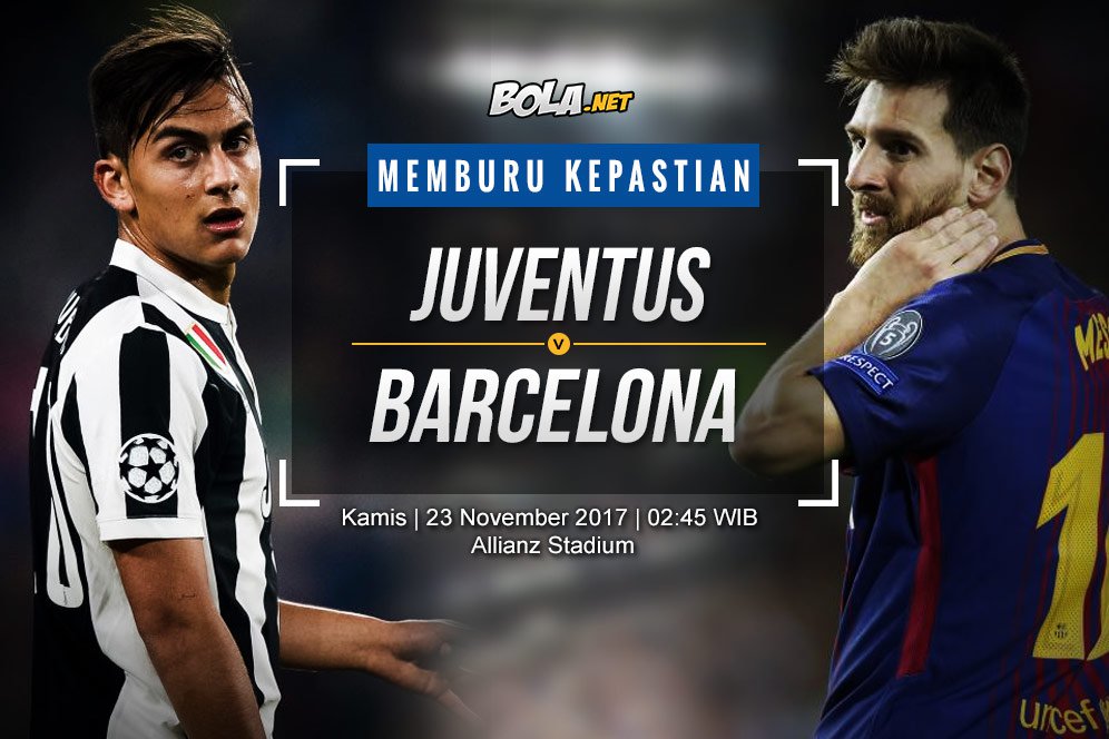 Prediksi Juventus vs Barcelona 23 November 2017