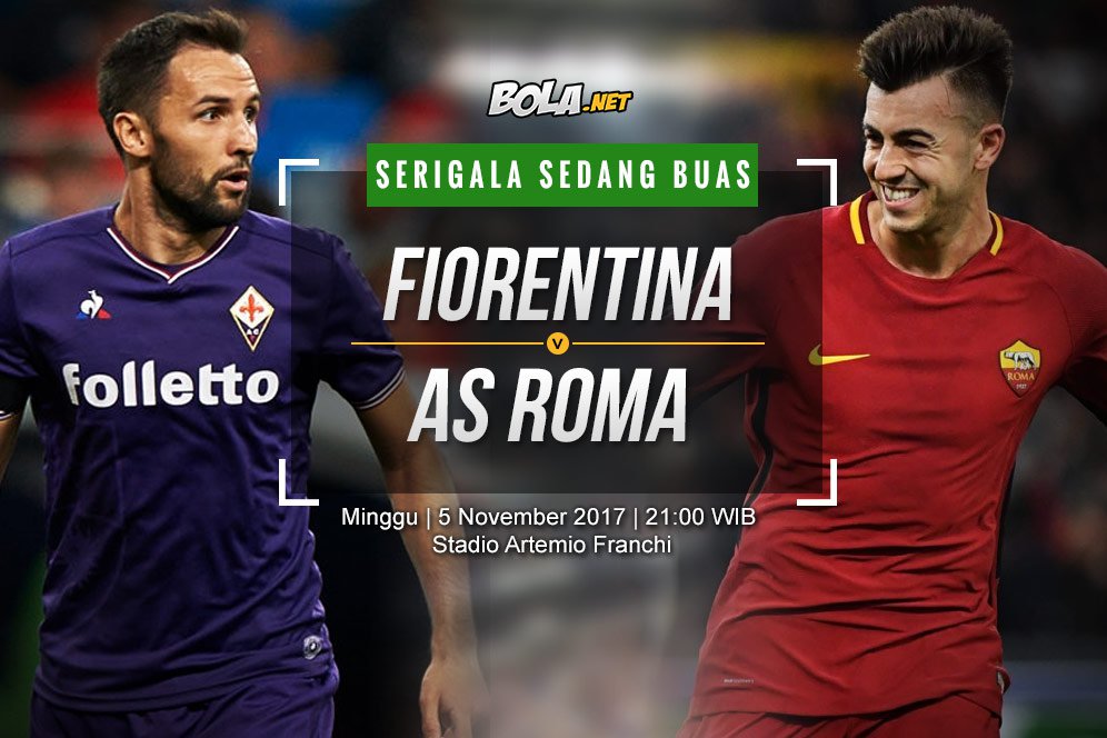 Data dan Fakta Serie A: Fiorentina vs AS Roma Data dan Fakta Serie A: Fiorentina vs AS Roma