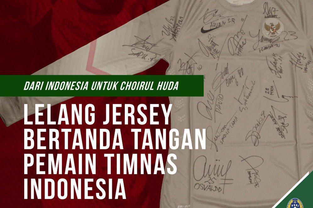 Bagini Mekanisme Lelang Jersey Timnas Choirul Huda