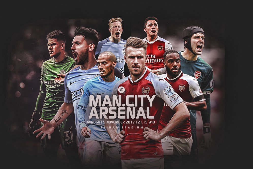 Prediksi Manchester City vs Arsenal 5 November 2017