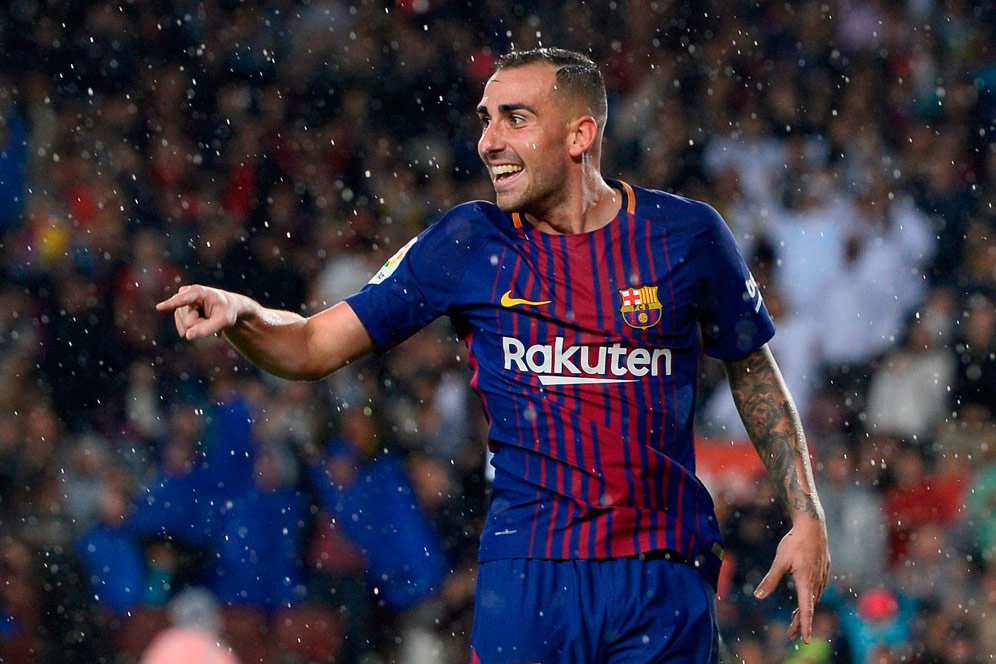 Paco Alcacer Bertahan di Barca Karena Messi Paco Alcacer Bertahan di Barca Karena Messi