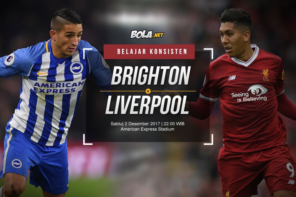 Prediksi Brighton vs Liverpool 2 Desember 2017