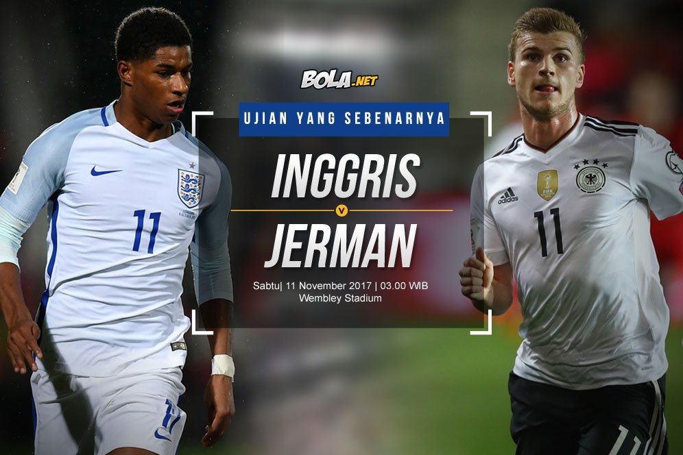 Prediksi Inggris vs Jerman 11 November 2017