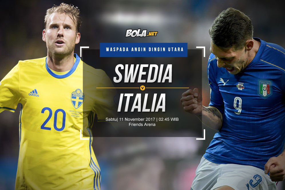 Prediksi Swedia vs Italia 11 November 2017