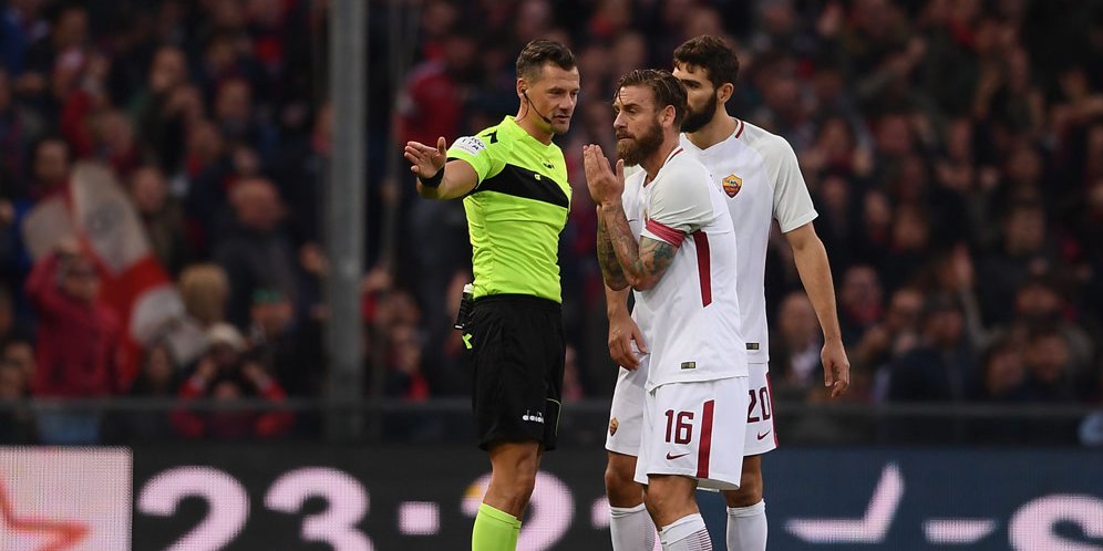 De Rossi Minta Maaf Untuk Kartu Merah dan Penalti