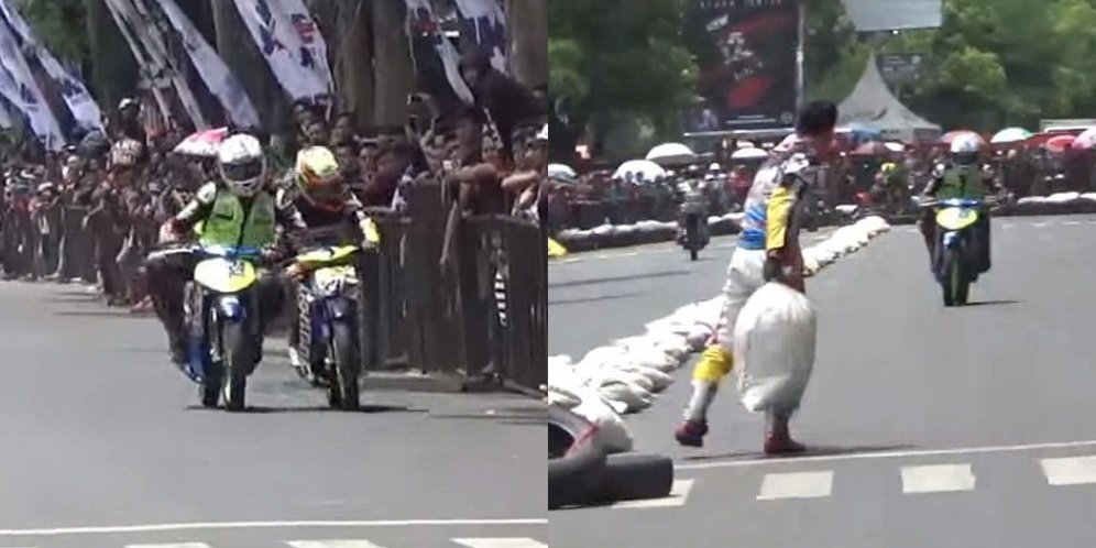 Bikin Ngakak: Insiden Tak Sportif di Road Race Bondowoso