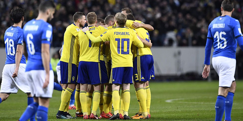 Hasil Pertandingan Swedia vs Italia: Skor 1-0