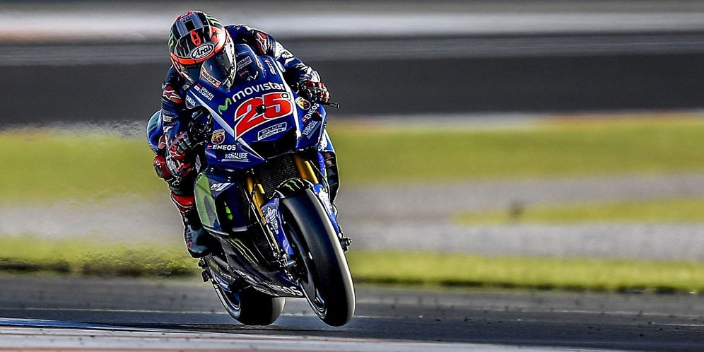 Rossi Jatuh, Vinales Pimpin Hari Pertama Uji Coba Valencia