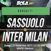 Prediksi Sassuolo vs Inter Milan 23 Desember 2017