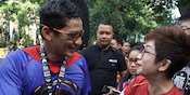 Jadi Superman, Sandiaga Uno Lari Sambil Selamatkan Dunia