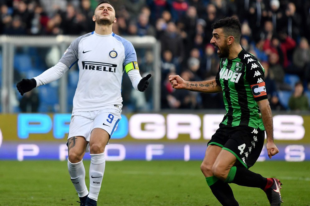 Hasil Pertandingan Sassuolo vs Inter Milan: Skor 1-0