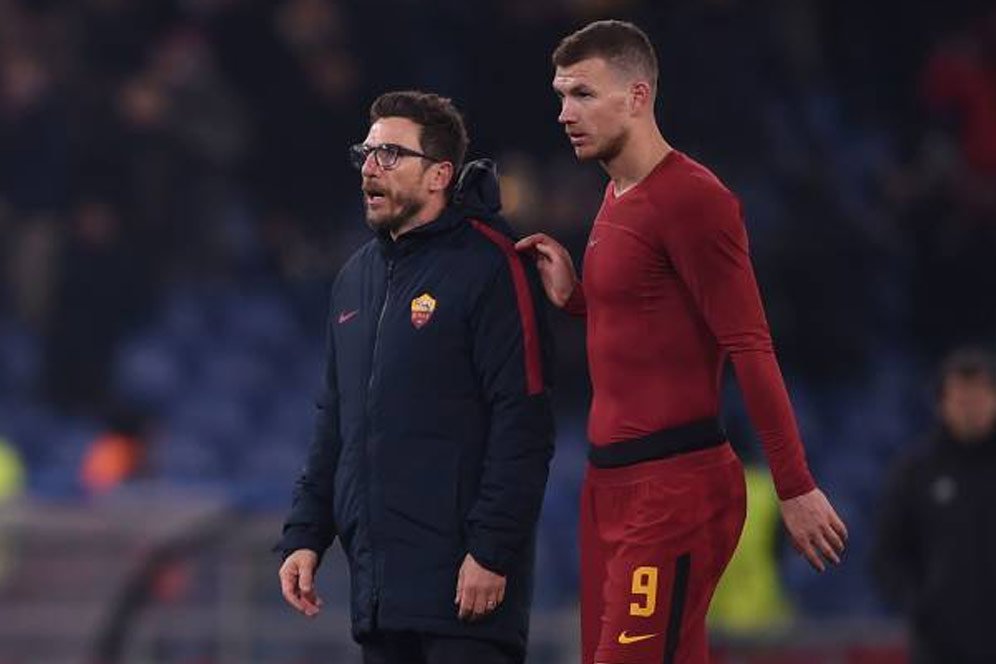 Digosipkan ke Chelsea, Roma Tetap Siap Mainkan Dzeko