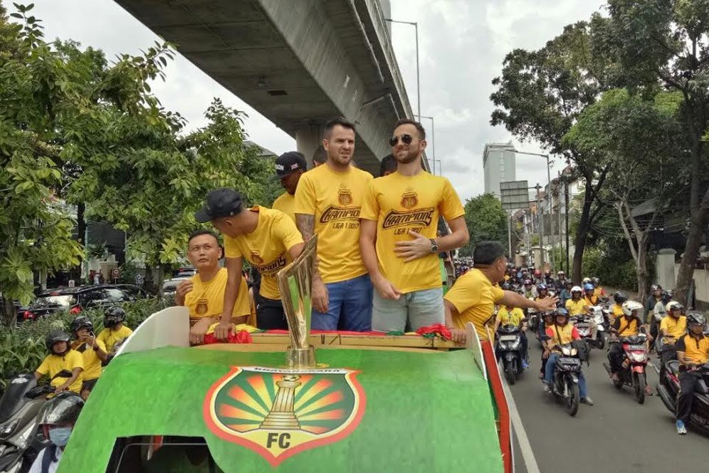 Pesta tanpa Pemain Bintang, Begini Suasana Perayaan Juara Bhayangkara FC