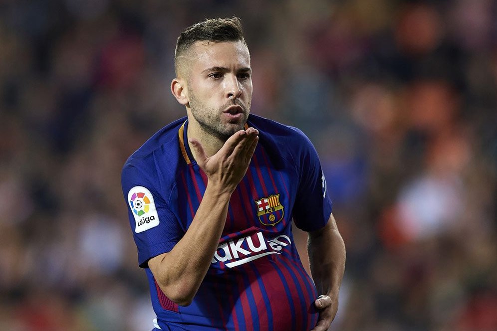 Jordi Alba Persembahkan Gol untuk Sang Pacar, Ini Alasannya