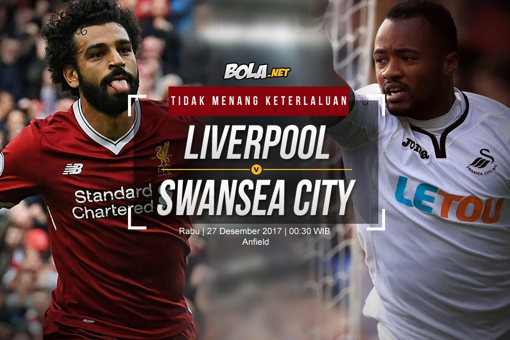 Prediksi Liverpool vs Swansea City 27 Desember 2017