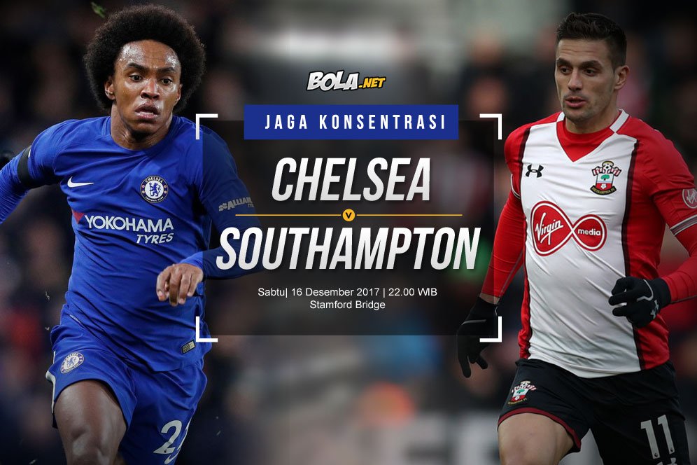 Prediksi Chelsea vs Southampton 16 Desember 2017