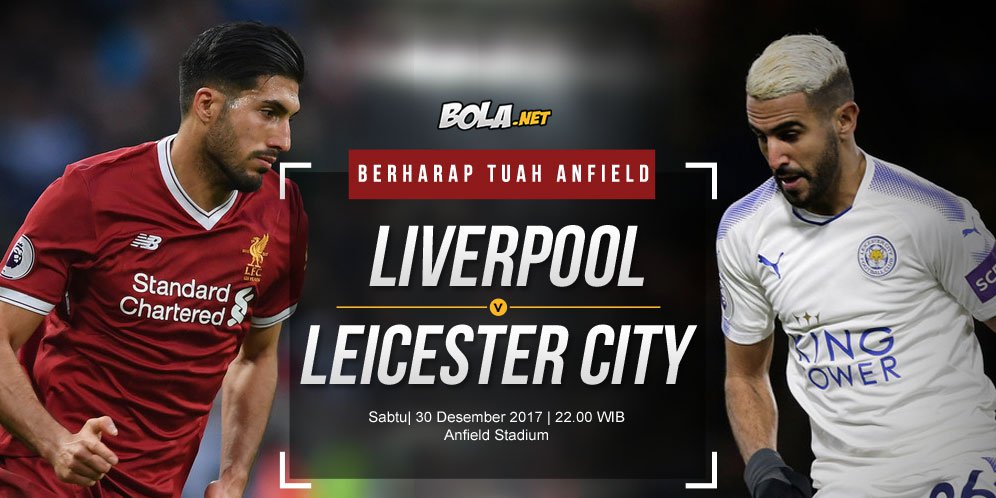 Prediksi Liverpool vs Leicester City 30 Desember 2017