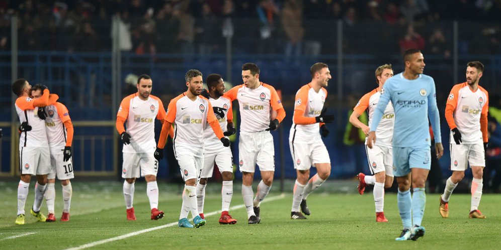 Hasil Pertandingan Shakhtar Donetsk vs Manchester City: Skor 2-1