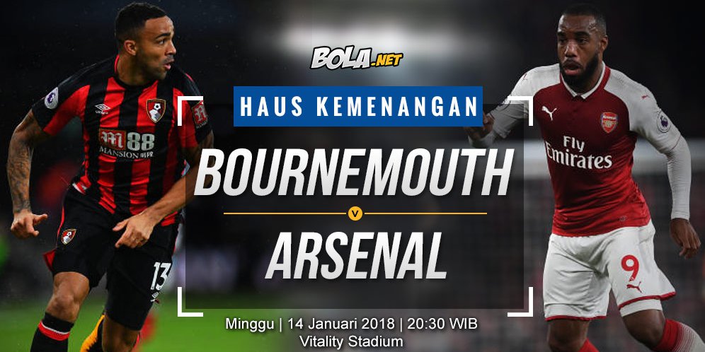 Prediksi Bournemouth vs Arsenal 14 Januari 2018