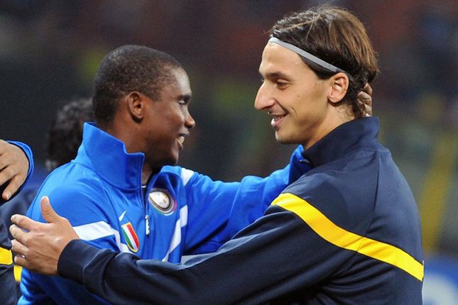 Samuel Etoo dan Zlatan Ibrahimovic