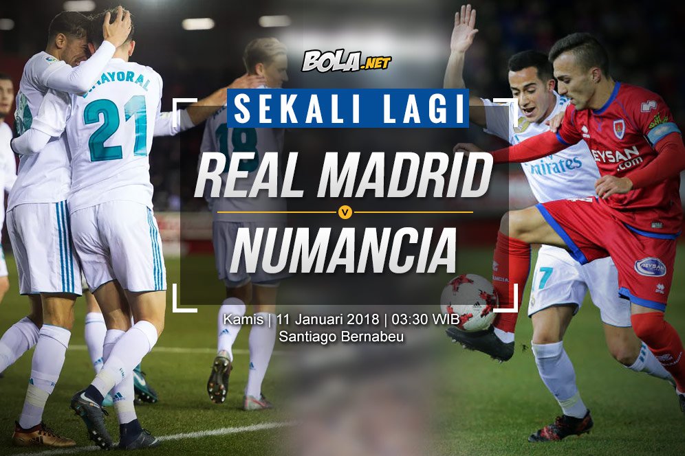 Prediksi Real Madrid vs Numancia 11 Januari 2018