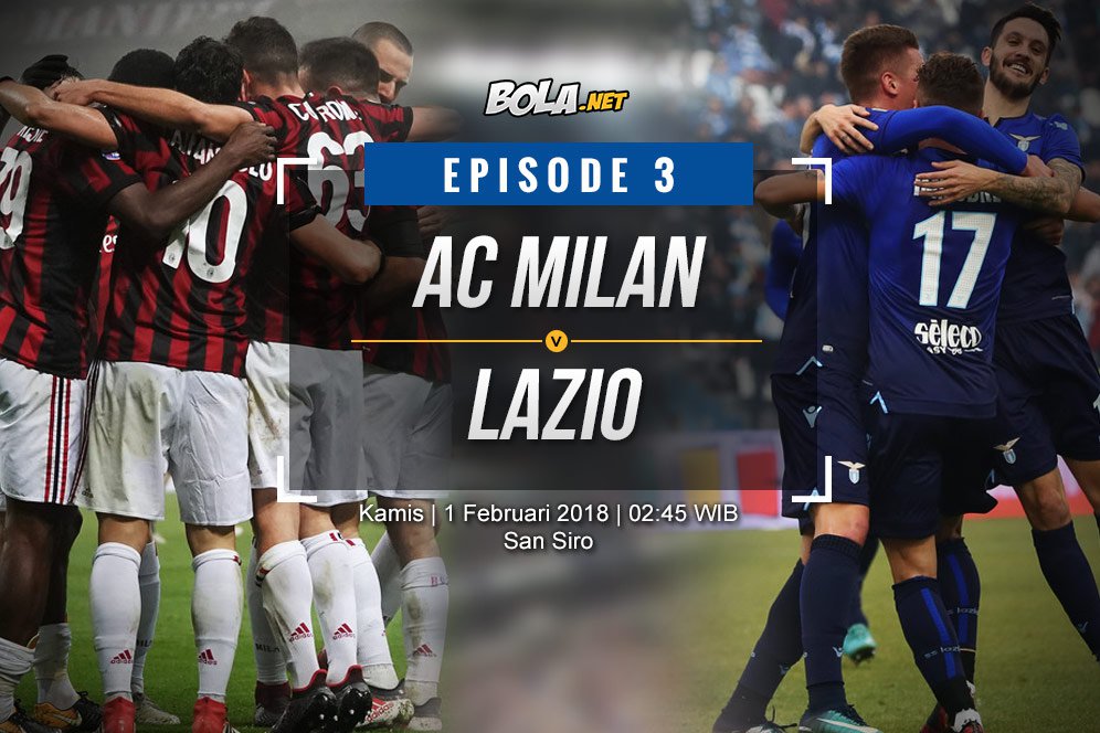 Prediksi AC Milan vs Lazio 1 Februari 2018