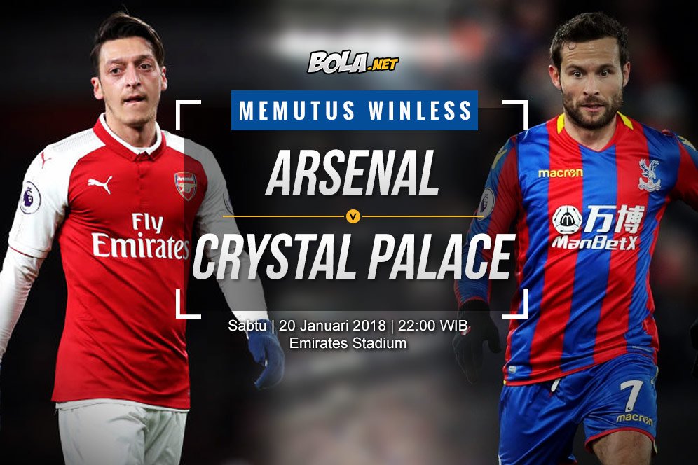 Prediksi Arsenal vs Crystal Palace 20 Januari 2018