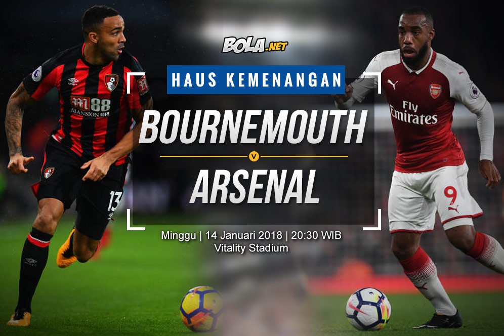 Prediksi Bournemouth vs Arsenal 14 Januari 2018