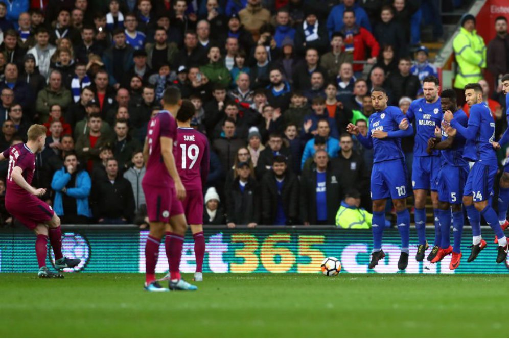 Ini Rahasia De Bruyne Cetak Gol Free Kick Cantik Lawan Cardiff