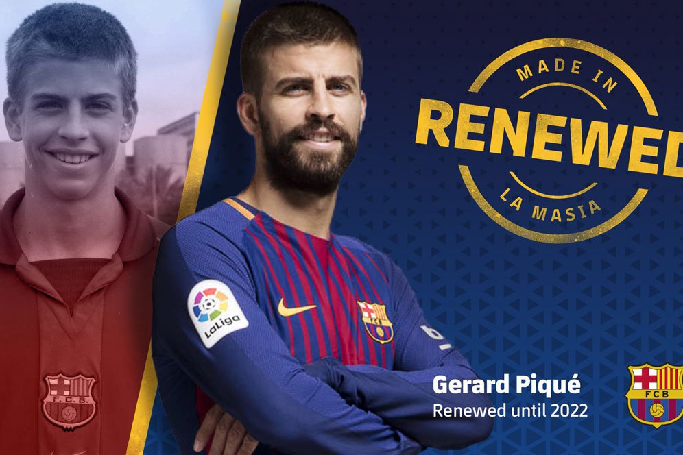 Gerard Pique Resmi Teken Kontrak Hari Senin