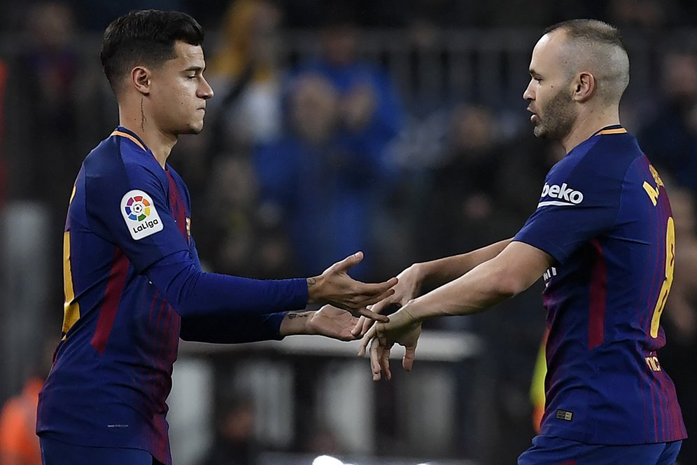 Bisa Main Bareng, Inilah Perbedaan antara Iniesta dan Coutinho