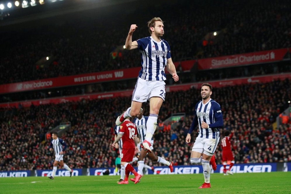 Hasil Pertandingan Liverpool vs West Brom: Skor 2-3