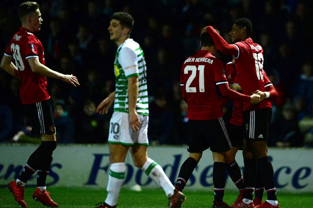 Hasil Pertandingan Yeovil Town vs Manchester United: Skor 0-4 Hasil Pertandingan Yeovil Town vs Manchester United: Skor 0-4