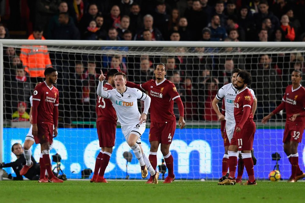 Hasil Pertandingan Swansea City vs Liverpool: Skor 1-0