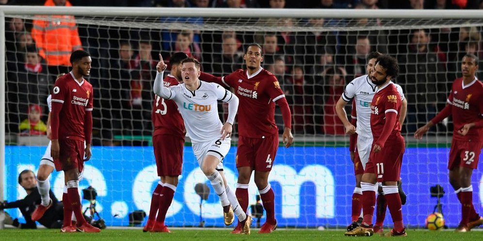 Hasil Pertandingan Swansea City vs Liverpool: Skor 1-0