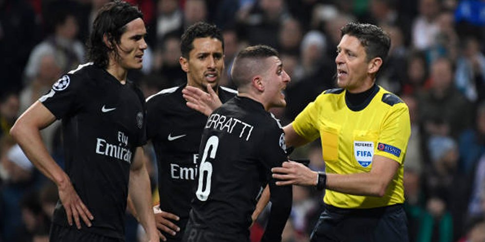 PSG Mau Wasit Yang Sama di Leg Kedua vs Madrid
