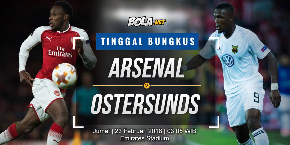 Prediksi Arsenal vs Ostersunds 23 Februari 2018