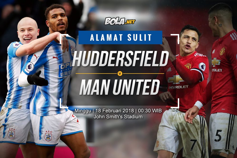 Prediksi Huddersfield vs Manchester United 18 Februari 2018