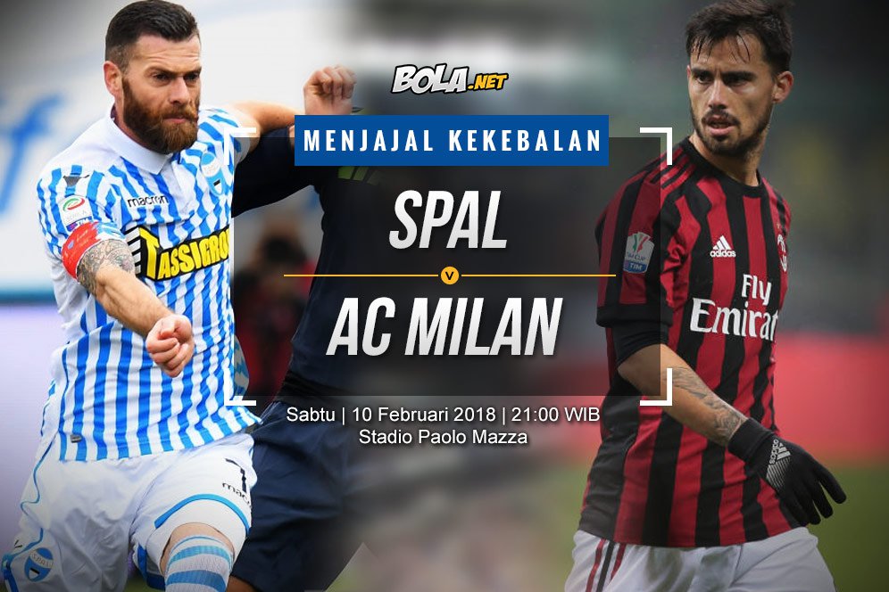 Data dan Fakta Serie A: SPAL vs AC Milan